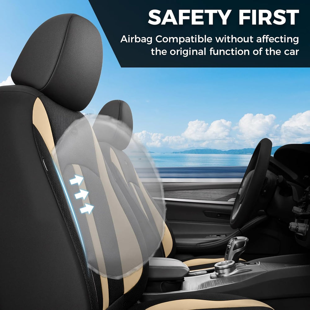 FLORICH Front Car Seat Covers, Breathable Mesh Automotive Seat Cover, Univers...