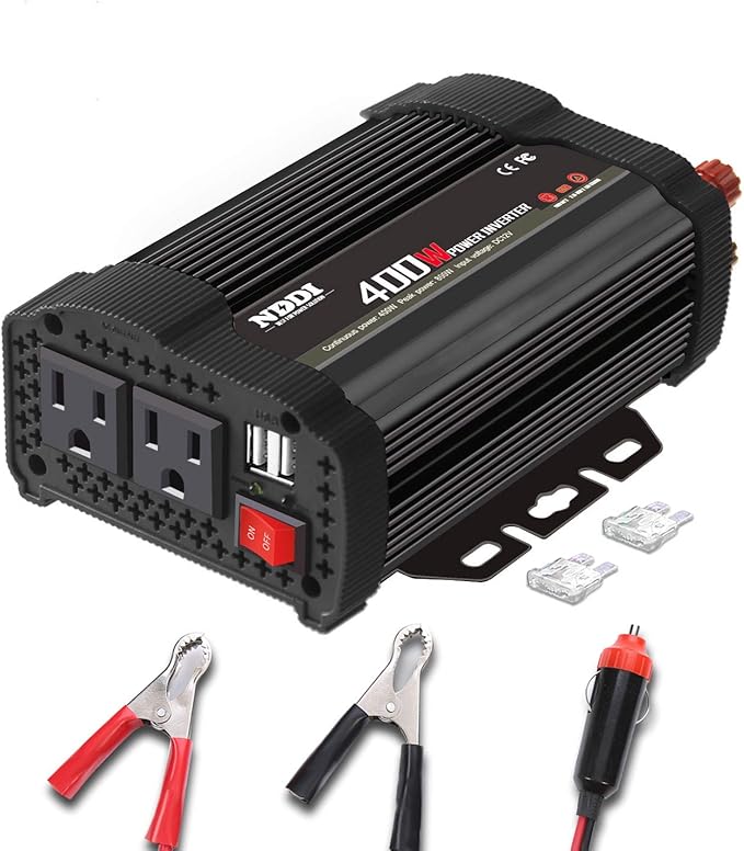 400W Car Power Inverter, DC 12V to 110V AC Converter