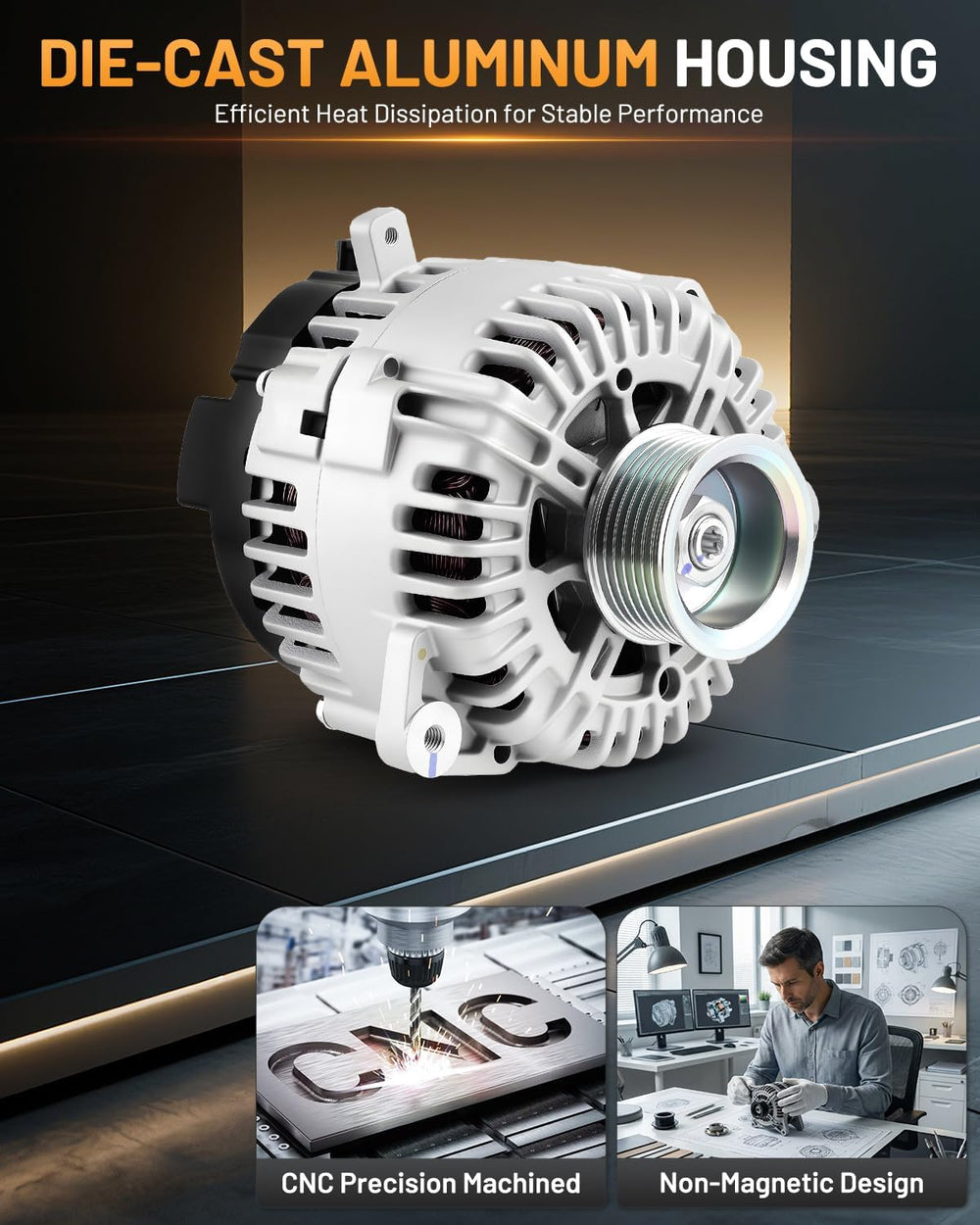 Alternator 11256 130A Fit for Nissan Frontier 2008-2019 4.0L 5.6L