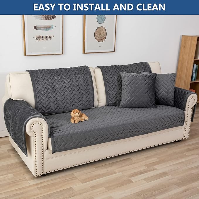 Eismodra Couch Cover, Sectional Couch Covers, Sofa Covers