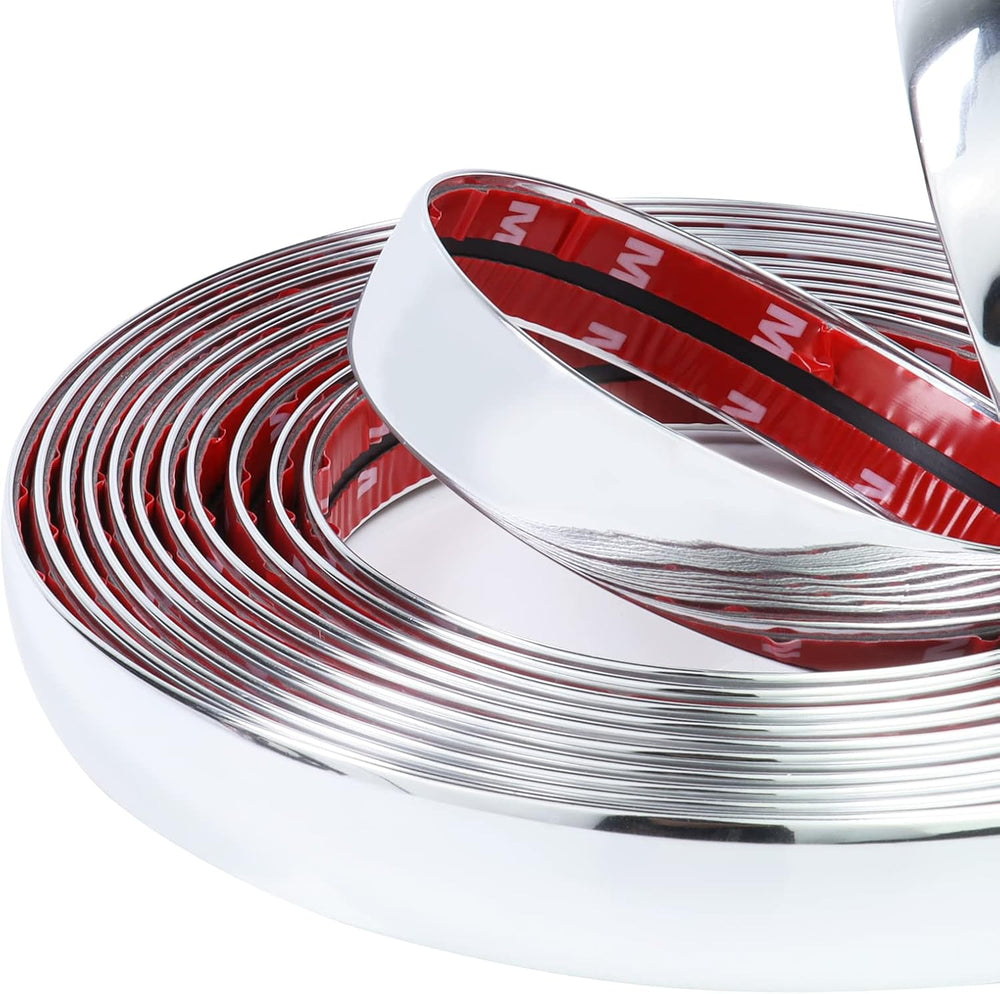 25Ft Automotive Chrome Trim Molding 1"(25mm) Heavy Duty Car Side Molding...