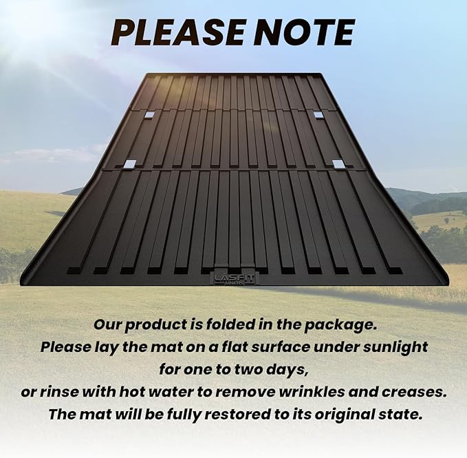 LASFIT Truck Bed Mat for Tesla Cybertruck 2024 2025 2023 6FT Bed Liner Car
