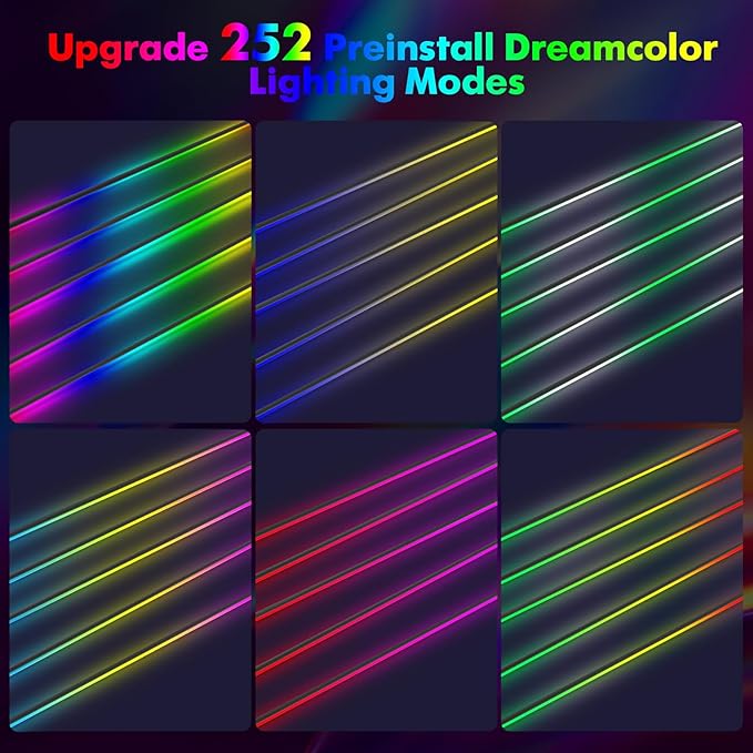 New Version Acrylic Car Dreamcolor Ambient Lighting Kit 14 in 1 LED Interior