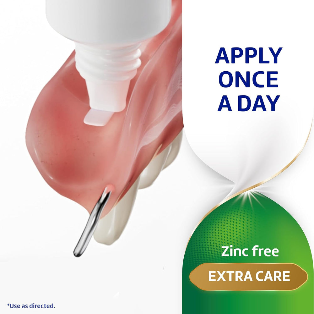 Poligrip Extra Care Denture Adhesive Cream, 2.2 oz (4 Pack)