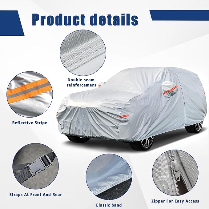 Kayme 6 Layers SUV Car Cover Custom Fit