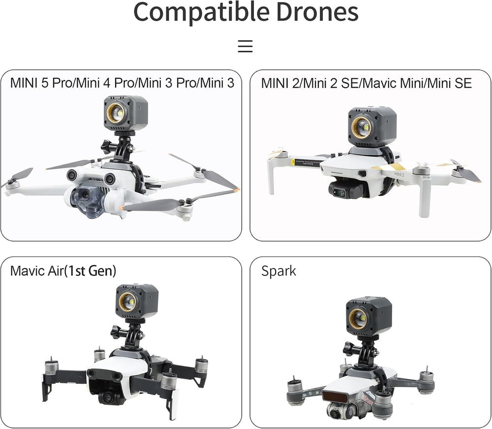 Hanatora Drone Night Lights for DJI Mini 4K,2,5,4,3 Pro,SE,Mavic Air,Spark