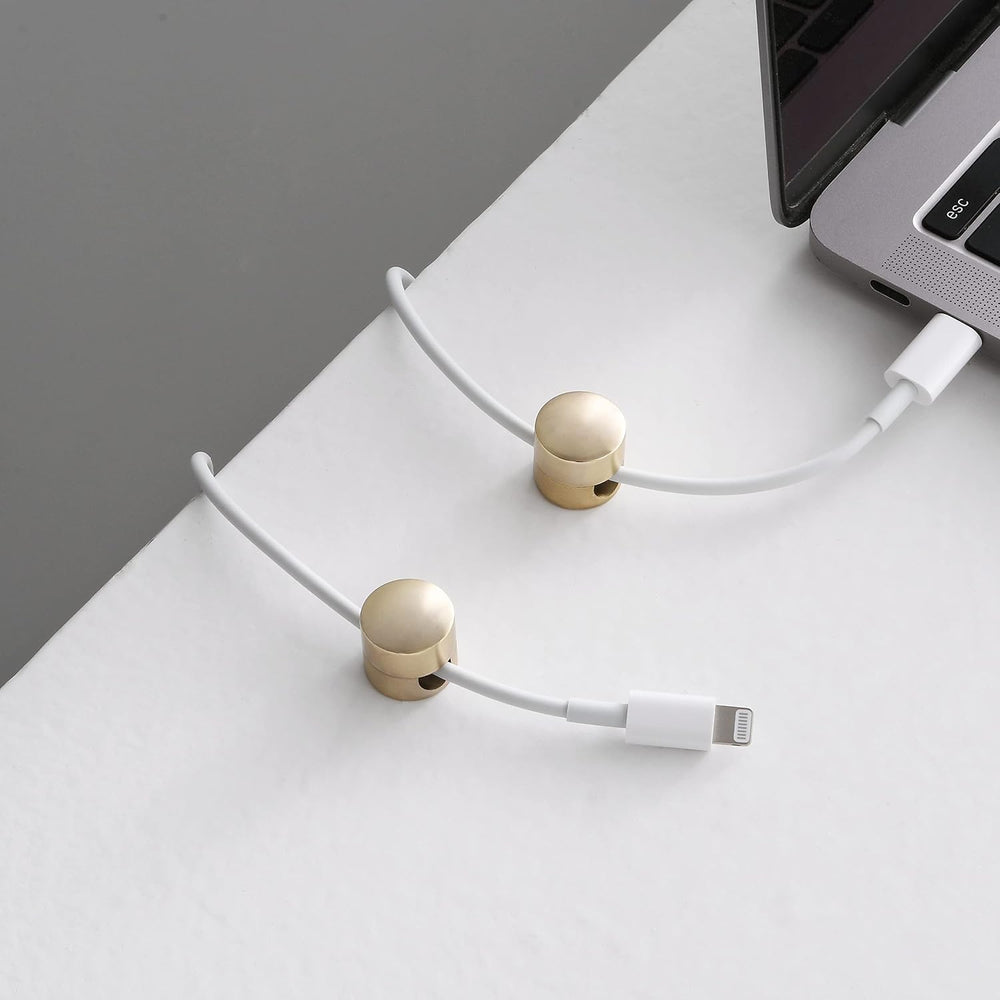 BRIGHTTIA Cable Clips - Premium Brass Cord Management for Home, Office & ...