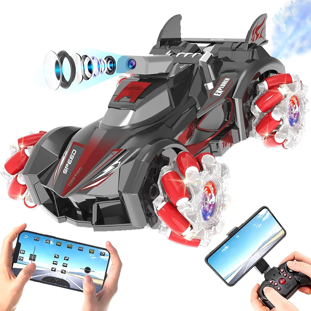 Yasola RC Car with Camera for Kids, Remote Control 360° Rotating High Speed
