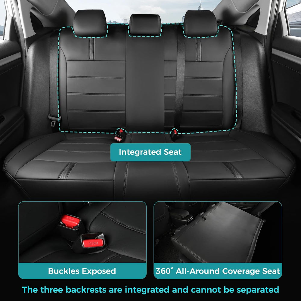Leather Seat Covers for Honda Civic Sedan LX 2016-2021