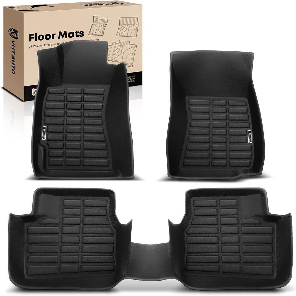 YHTAUTO Floor Mats Fit 2009-2013 Subaru Forester, TPE All Weather Car Mats
