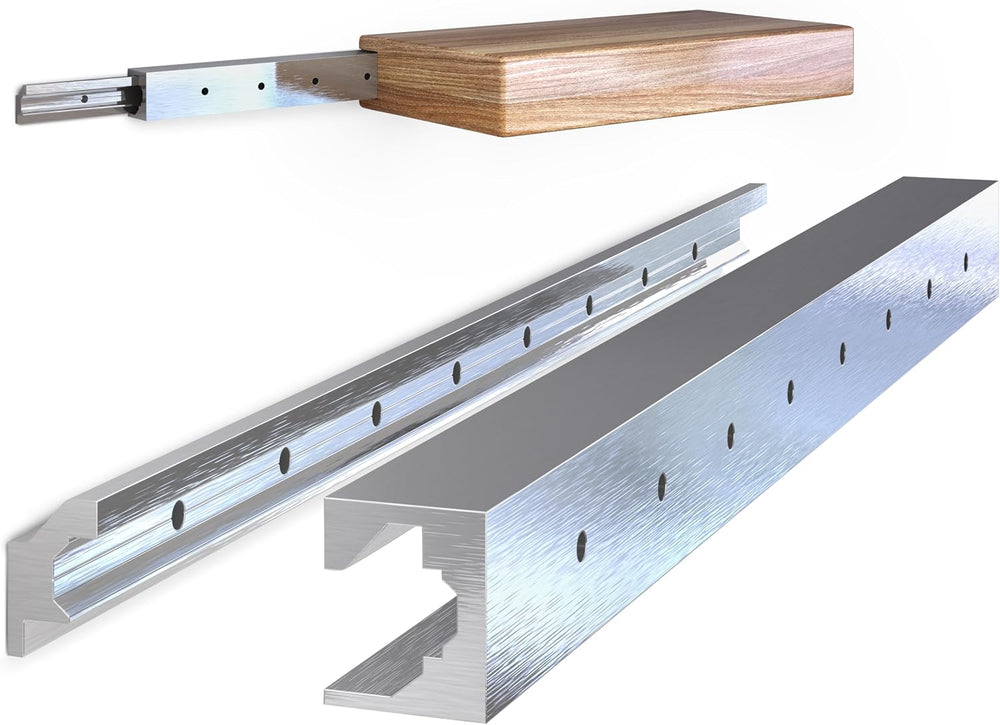 Hovr Solutions Slim Floating Shelf Bracket, 31" Max, 125LB, 2-Brackets
