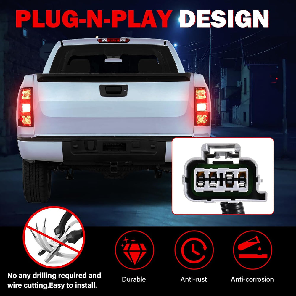 Tail Lights Assembly for Chevy Silverado 1500 2500 3500 2500HD 3500HD 2007 20...