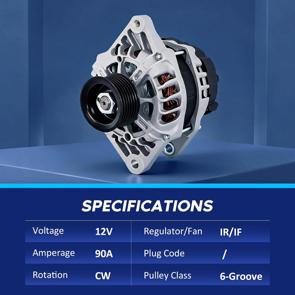 Alternator Replacement For Hyundai Kia 2012 2013 2014 2015 2016 2017 Accent V...