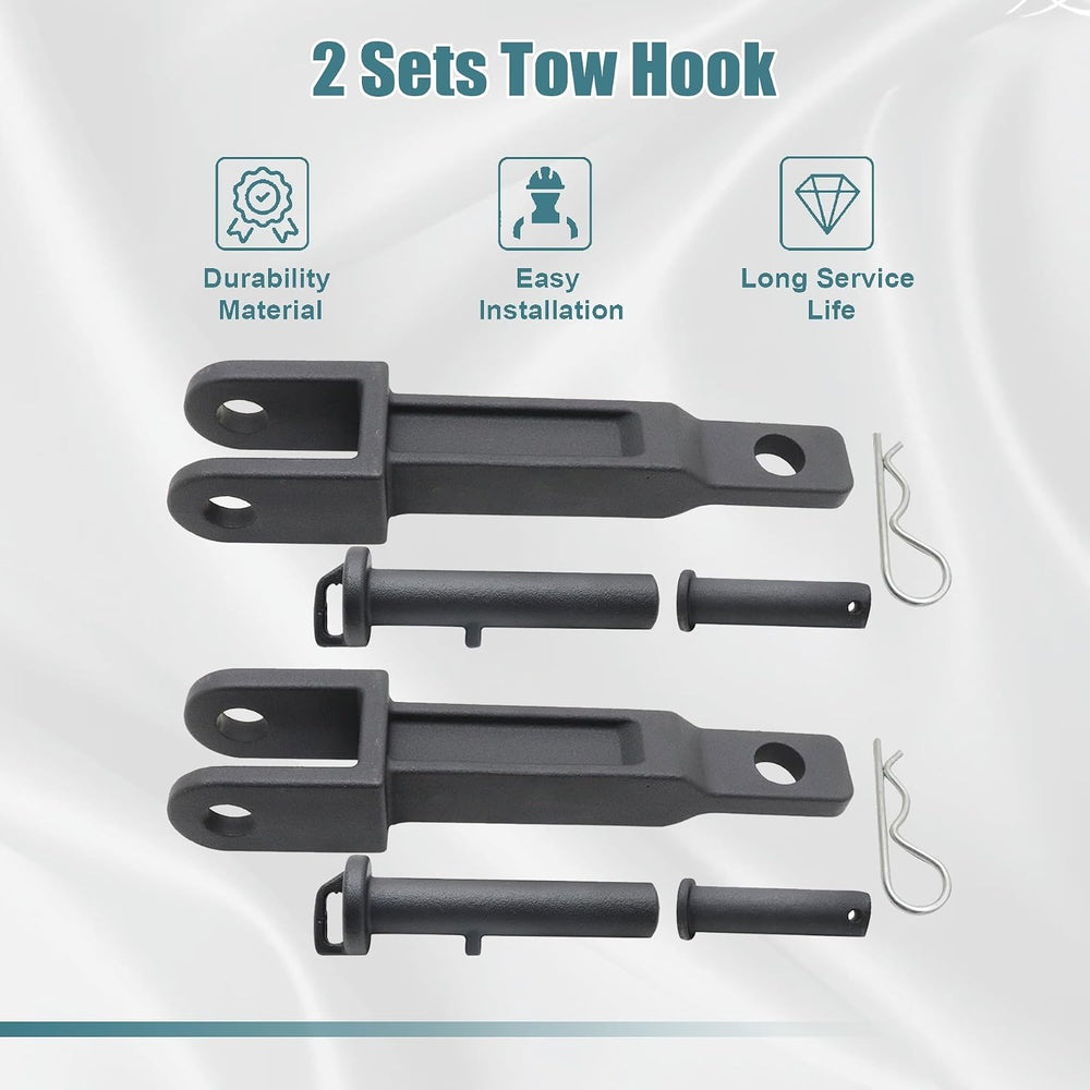 GXARTS 2 Sets Tow Hook Compatible with Kenworth Peterbilt with Pull Pins Fram...