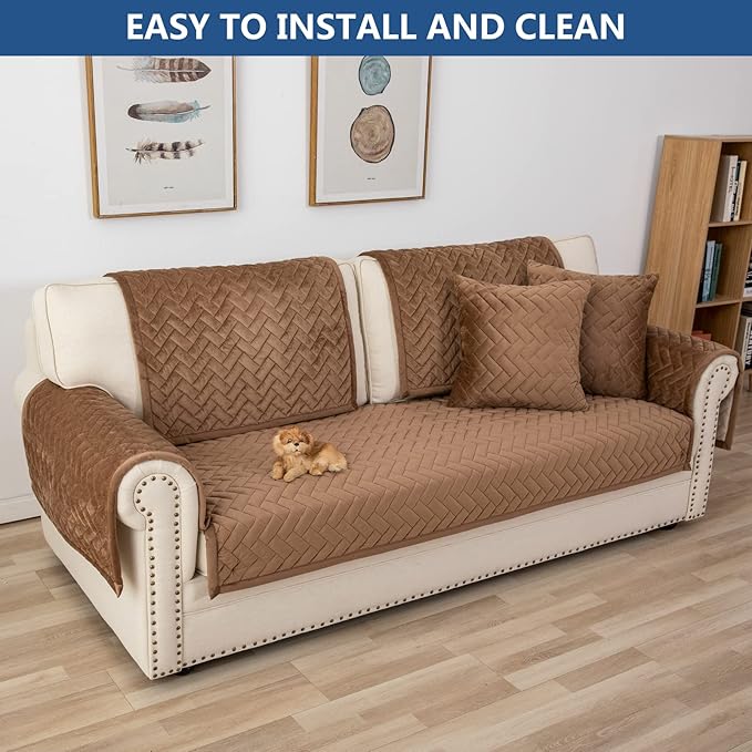 Eismodra Couch Cover, Sectional Couch Covers, Sofa Covers