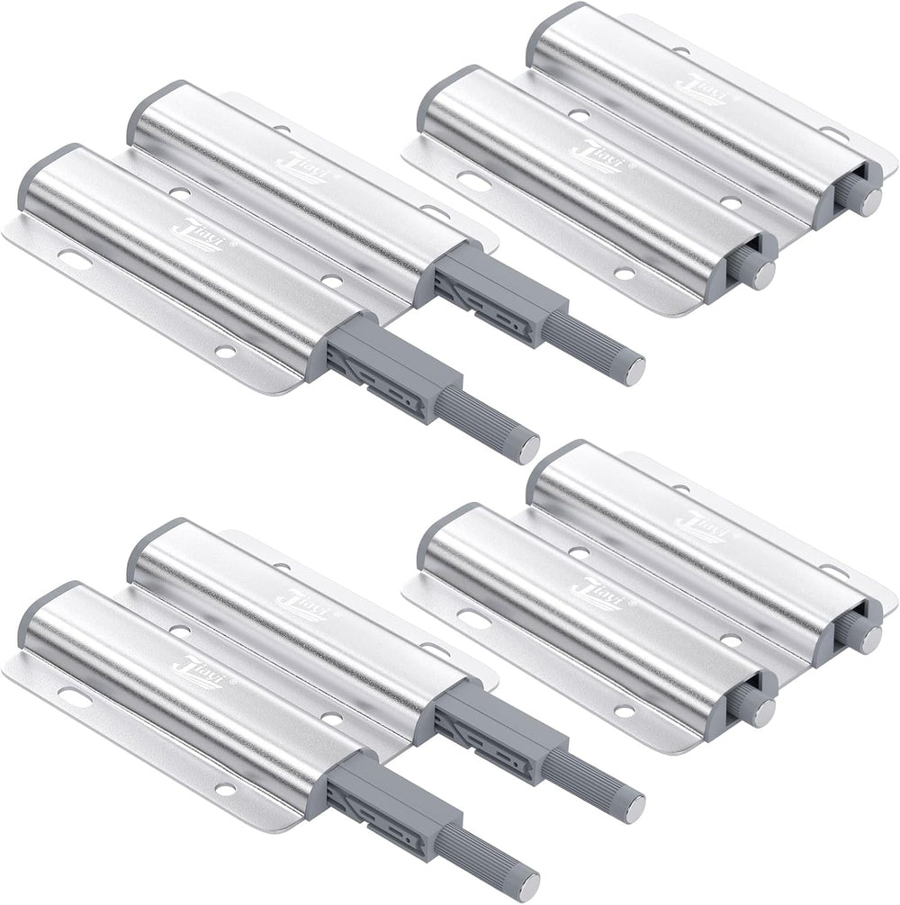 Jiayi Push Catch Metal Heavy Duty 4 Pack Double Push to Open Door Latch Touch...
