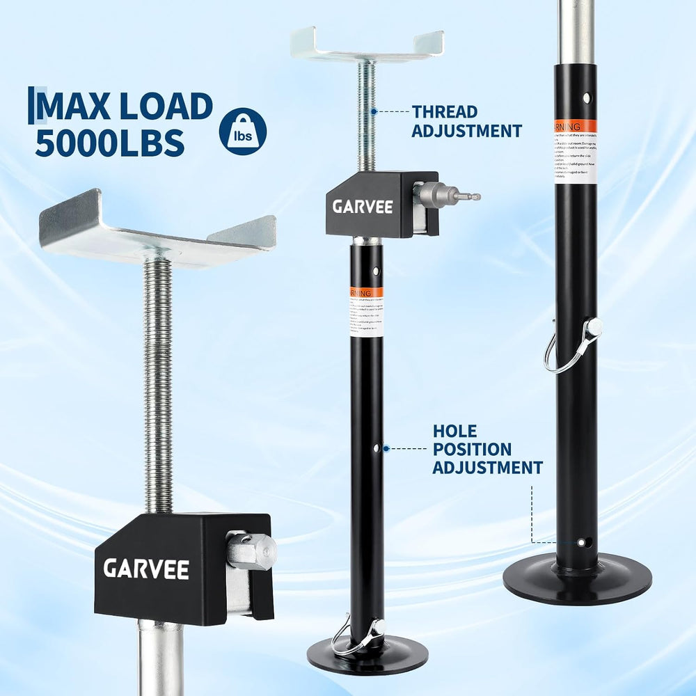 Garvee RV Slide Out Support Jacks (Set of 4) - 20,000lb Heavy Duty Rv Stabili...