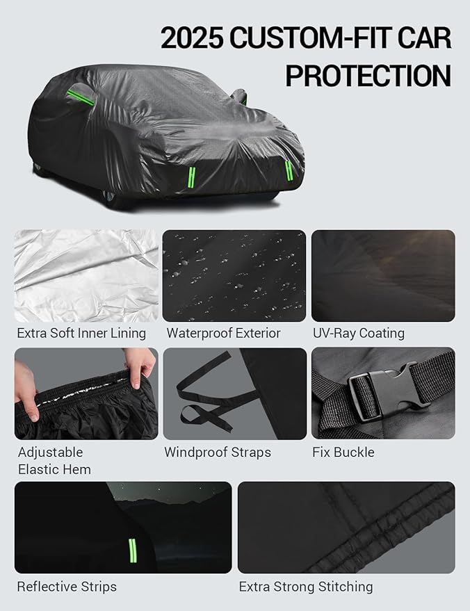 Proadsy 2026 Car Cover Fit for Chevrolet Chevy Malibu 2016-2025 2026,