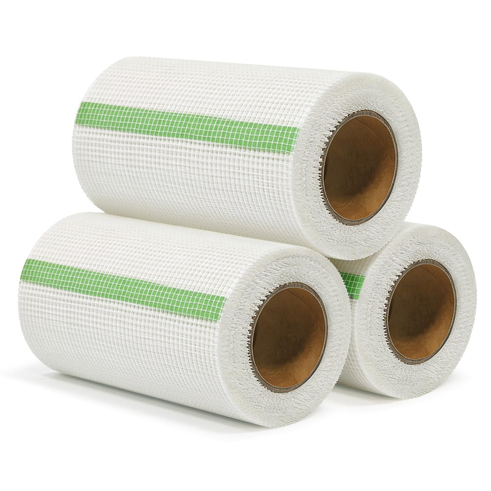 QILIMA Drywall Joint Tape 6 Inch x 75 Feet- Self-Adhesive Mesh Tape for Drywa...