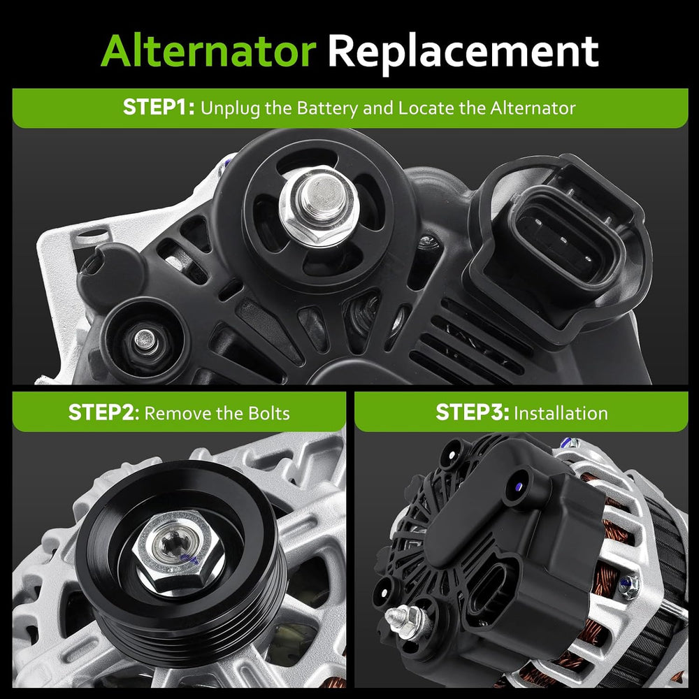 New Alternator Compatible with Hyundai Elantra 2007-2012 2.0L L4 & Kia So...