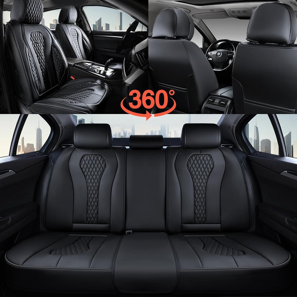 Coverado Seat Covers, Car Seat Covers Full Set, Black Car Seat Cover, Car Sea...