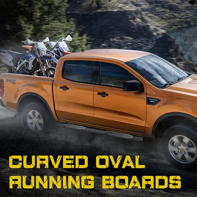 4.3 Inches Oval Tube Bar Running Boards Compatible