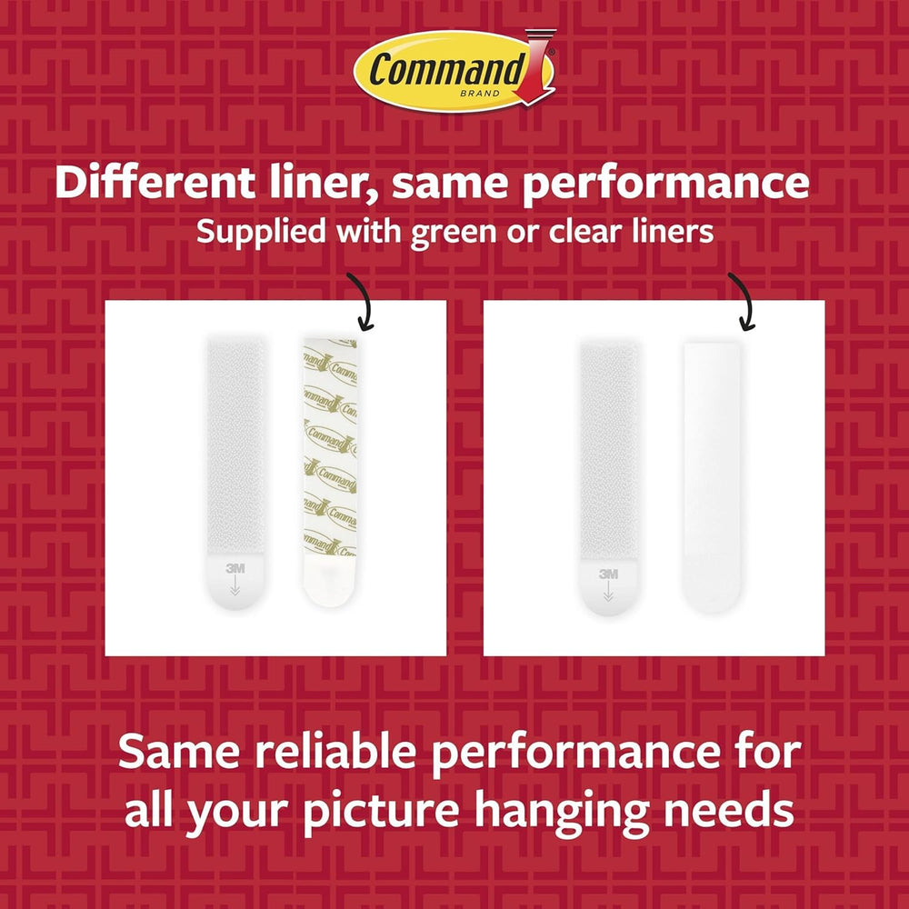 Command 15 lb & 10 lb Large and Medium 28 Pairs Picture Hanging Strips (5...