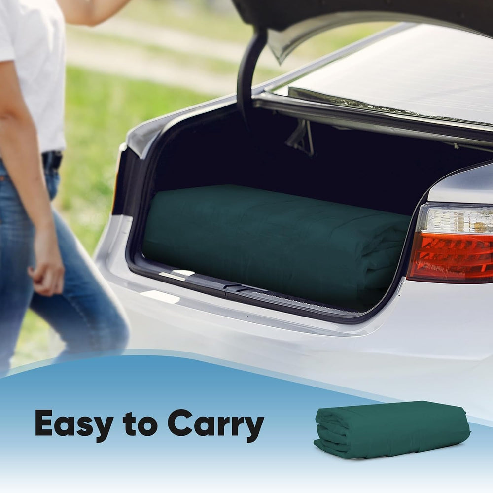 10x20 ft Carport Replacement Top Cover w/Leg Cloth, Heavy Duty Waterproof &am...