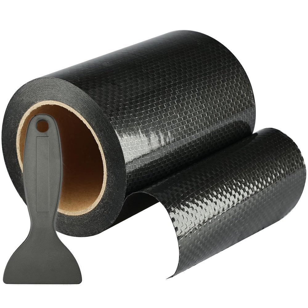 RVGUARD RV Underbelly Tape, 6 in x 50ft Black Permanent Sealing for RV