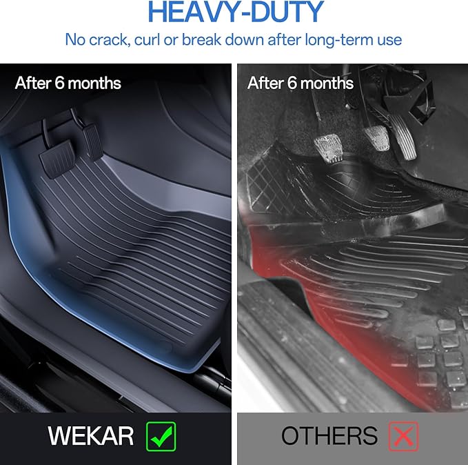 Floor Mats Fits for Tesla Model 3 2023-2018 (3-Piece)