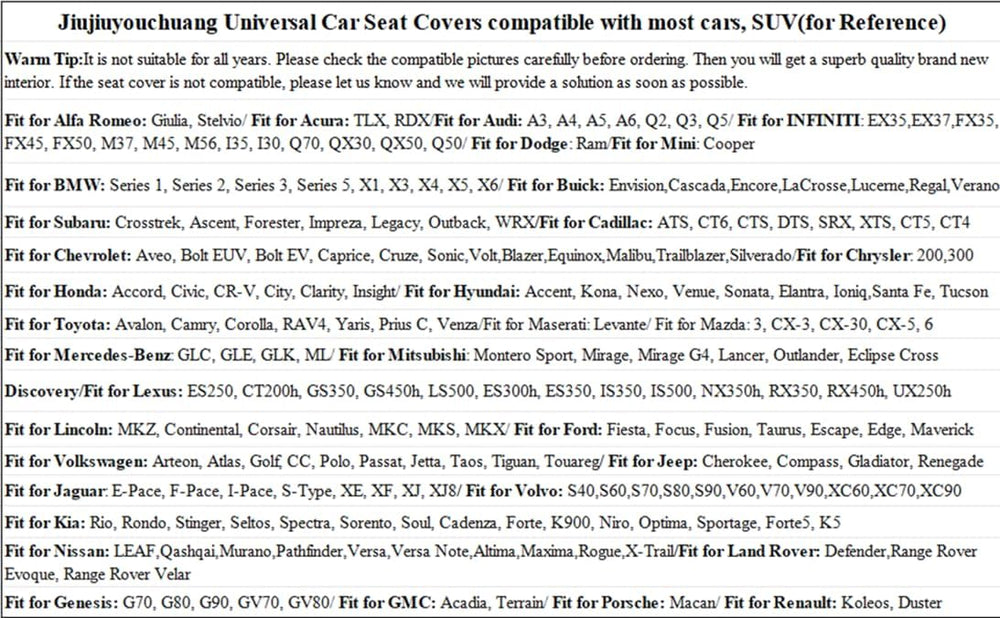Leather Car Seat Covers,Full Coverage Seat Covers,Universal Automotive Seat C...