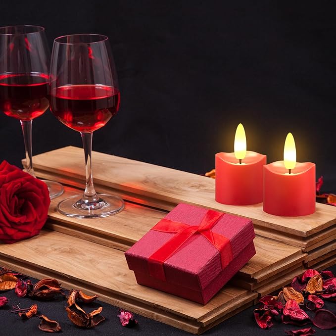 HL Rechargeable Waterproof Tea Lights,100H+ Highly Bright Led Flameless Candl...