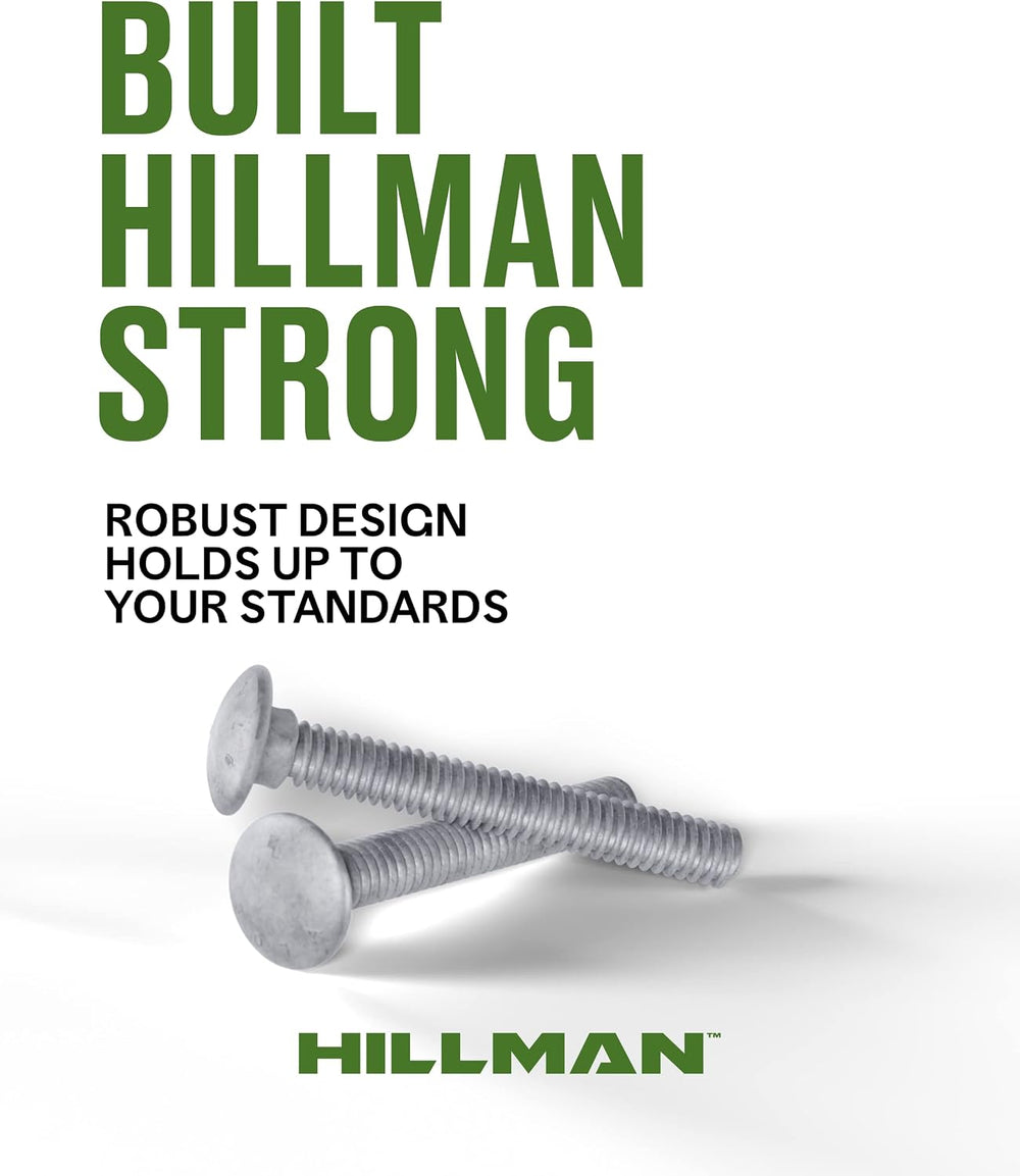 Hillman Hot-Dipped Galvanized Carbon Steel Carriage Bolts 1/2-13 x 12-Inch
