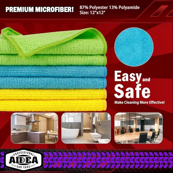 AIDEA Microfiber Cleaning Cloth, Microfiber Towels (150PK)