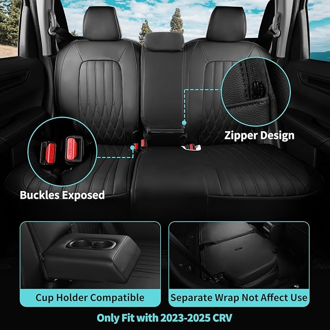 Seat Covers for Honda CRV 2023 2024 2025 2026 EX/EXL/LX/Sport/Touring/Special