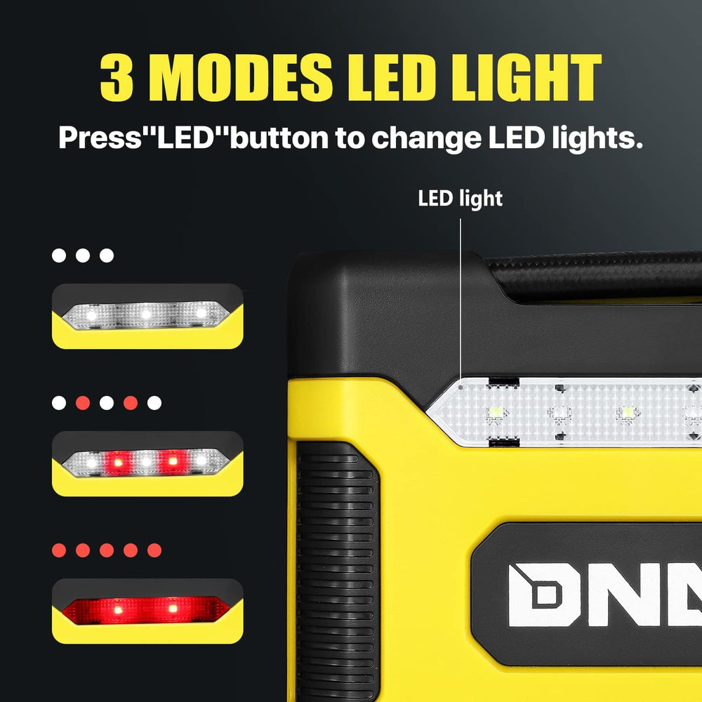 ‎DNA MOTORING TOOLS-00211 Yellow 12V DC Digital Tire Inflator Portable Air Co...