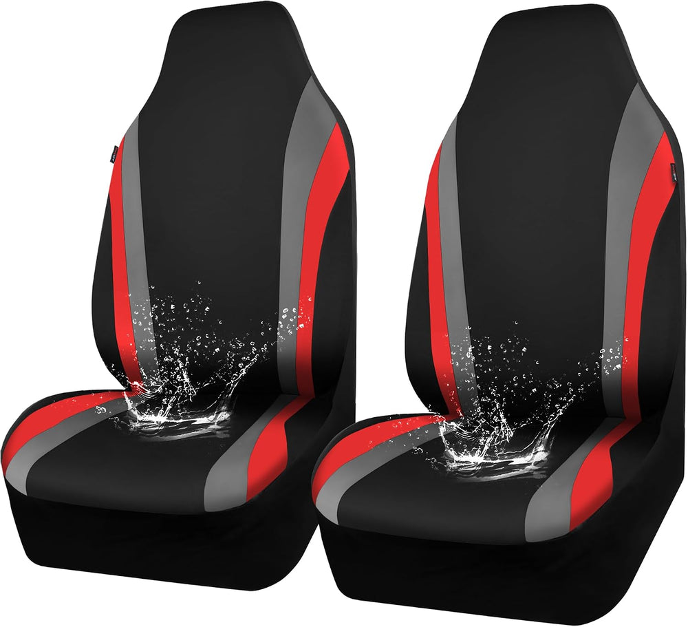CAR PASS AquaShield Neoprene Waterproof Car Seat Covers Front Seats Only, Hig...