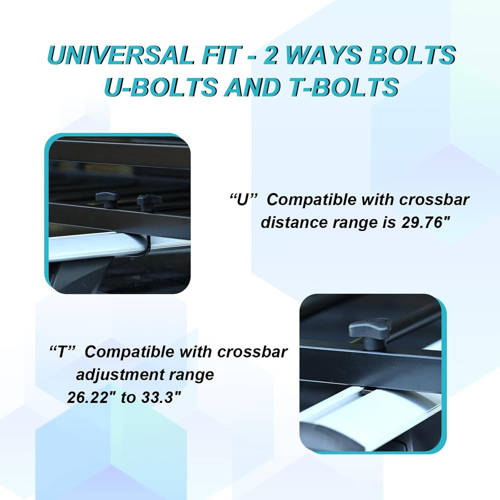 TOOENJOY 59" x 15.5" x 5" Skinny Roof Cargo Carrier Basket, He...