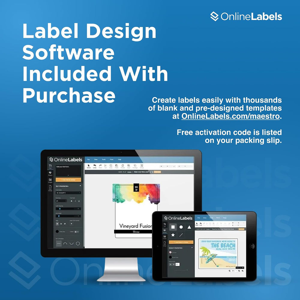 OnlineLabels 3.4375" x 0.669" File Folder Labels - White Matte - 10...