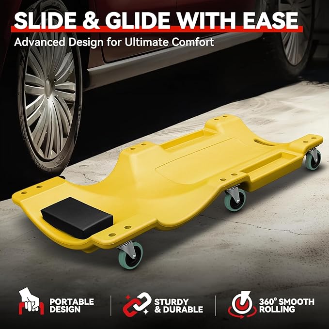 Auto Dynasty 40 Inches Mechanic Creeper, Automotive Garage Repair Low Profile