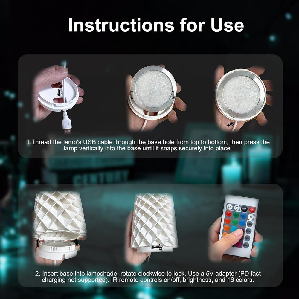 10PCS Remote Control RGB LED Lamp Kit 001 for Bambu Lab H2D/X1/P1P/A1 Multico...