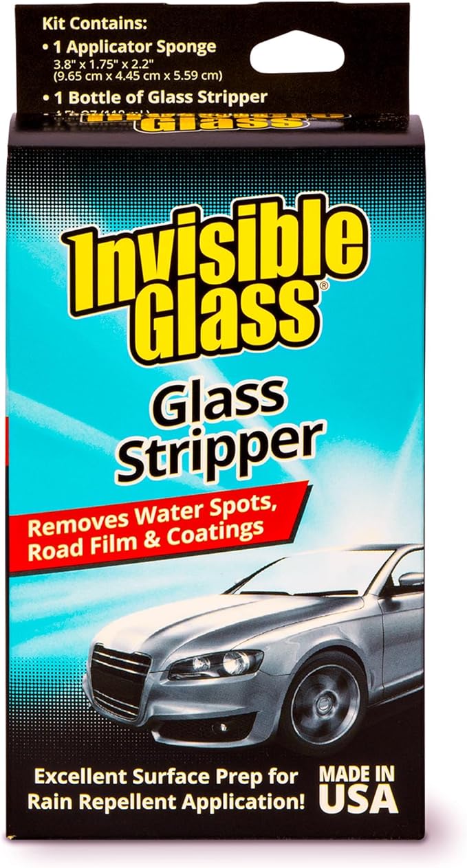 Invisible Glass 91411-6PK Glass Stripper – Hard Water Spot Remover – Strips