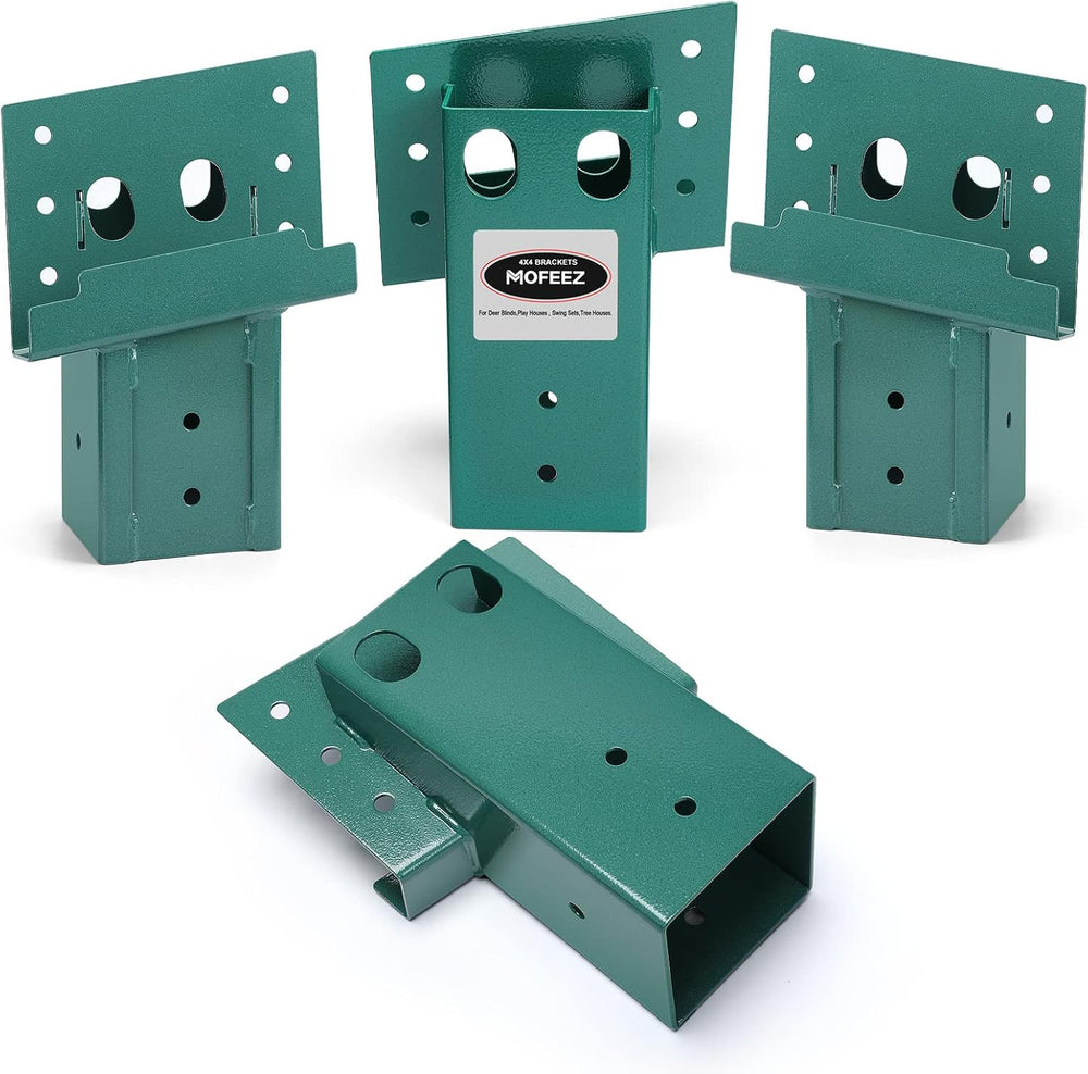 Mofeez Outdoor 4x4 Compound Angle Brackets for Deer Stand Hunting Blinds Shoo...