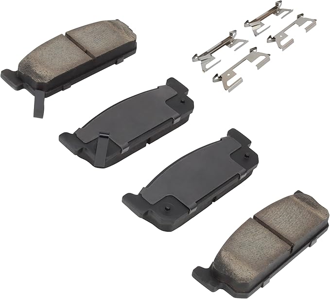 Premium Semi-Metallic Rear Brake Pads Compatible