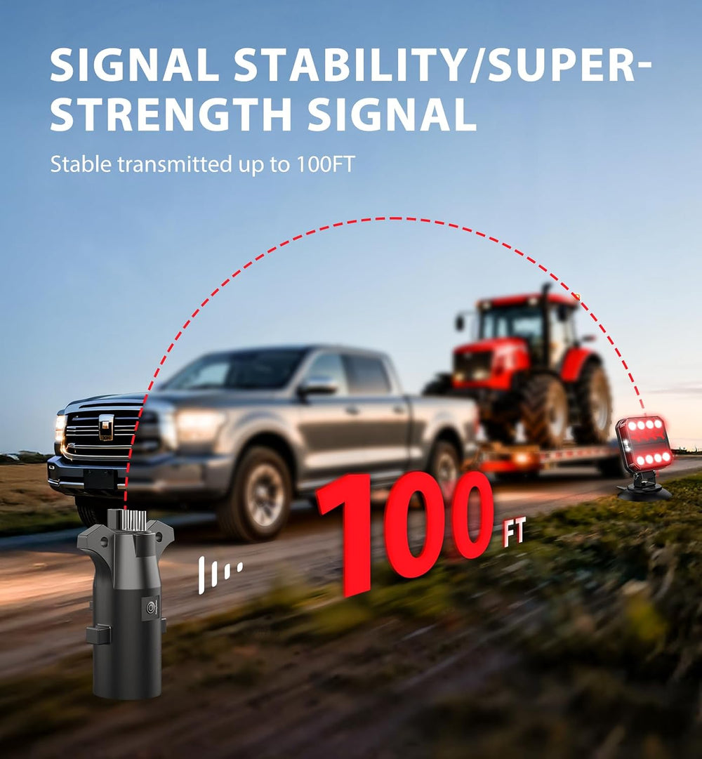 Wireless Bluetooth Magnetic Trailer Lights, Fast Charging LED Trailer Light K...