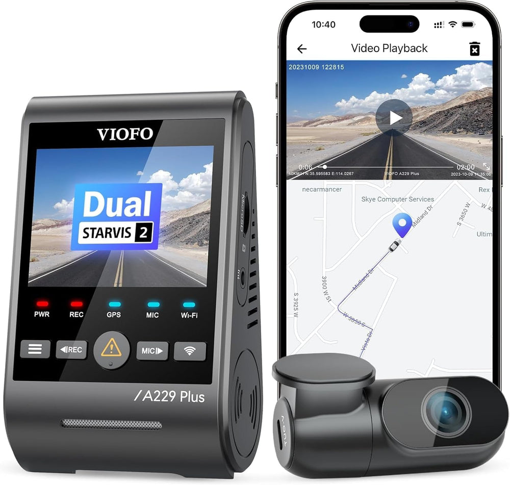 【Bundle: VIOFO A229 Plus 2CH + CPL】 VIOFO A229 Plus Dash Cam with Dual STARVI...