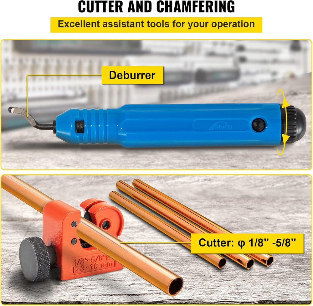 VEVOR Hydraulic Flaring Tool Kit, 45° Double Flaring Tool, Brake Repair Brake...