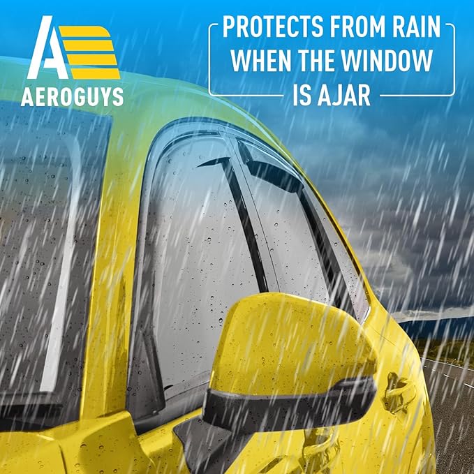 Extra Durable Window Deflectors in-Channel Window Visors Rain Guards Fit (4pcs)