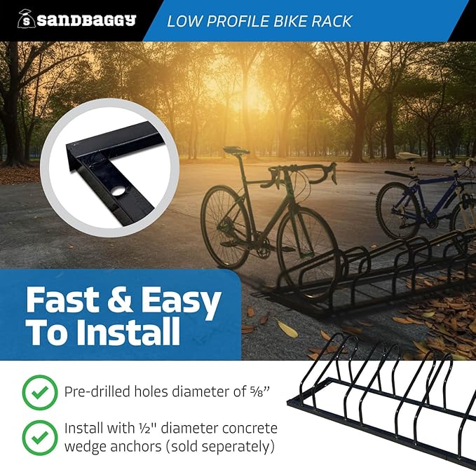 Sandbaggy Commercial Low Profile Bike Rack