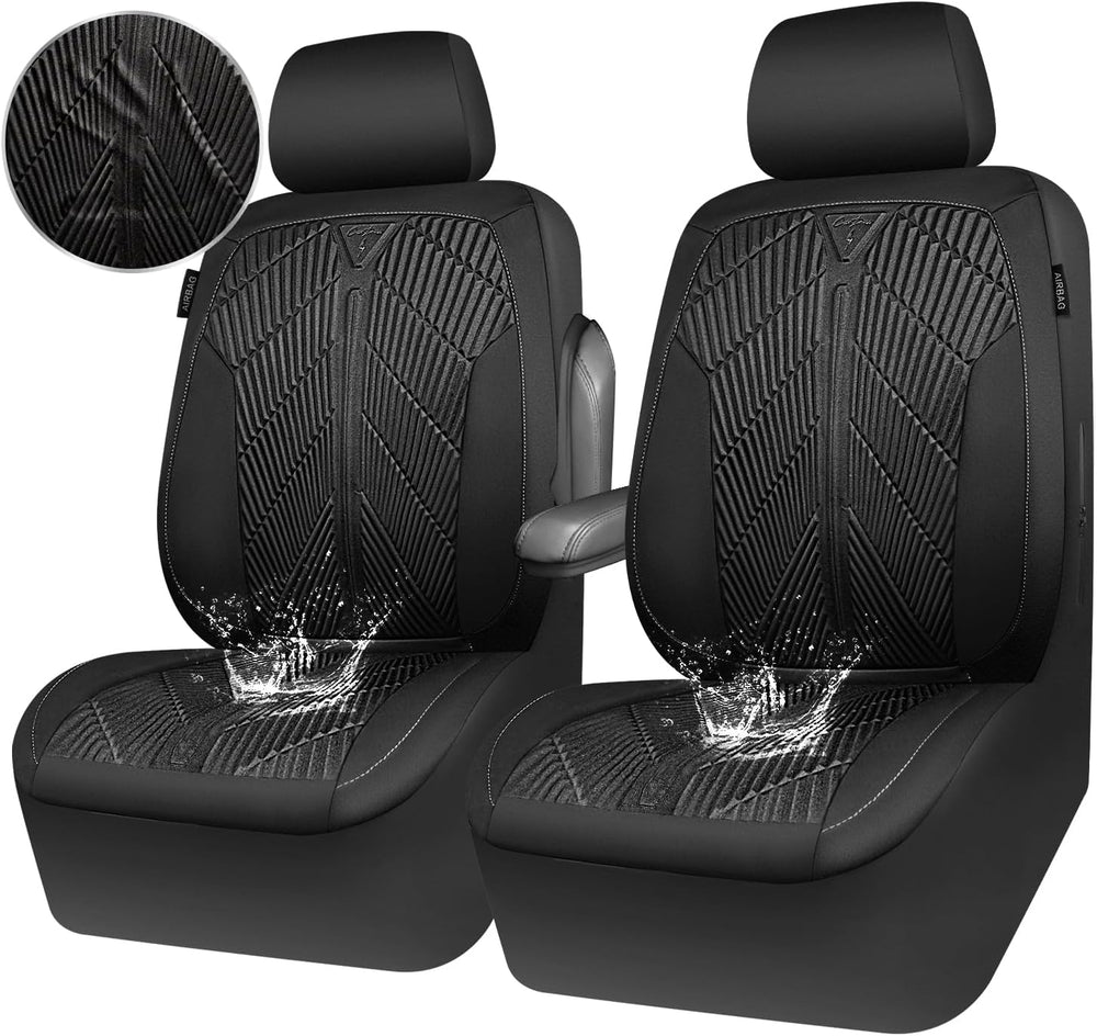 CAR PASS Waterproof Car seat covers Front Seats covers Neoprene Wetsuit, All-...